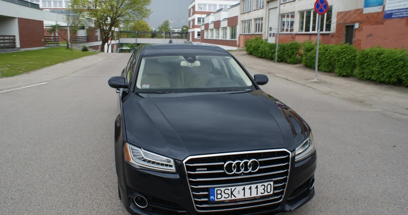 Audi A8 cena 109000 przebieg: 248000, rok produkcji 2015 z Białystok małe 529